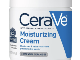 CeraVe Moisturizing Cream, Body and Face Moisturizer for Dry Skin, Body Cream with Hyaluronic Acid and Ceramides, Daily Moisturizer, Oil-Free, Fragrance Free, Non-Comedogenic, 19 Ounce